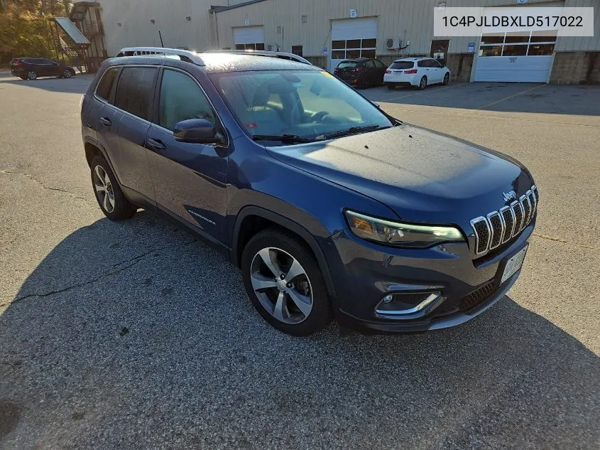 2020 Jeep Cherokee Limited VIN: 1C4PJLDBXLD517022 Lot: 40714958