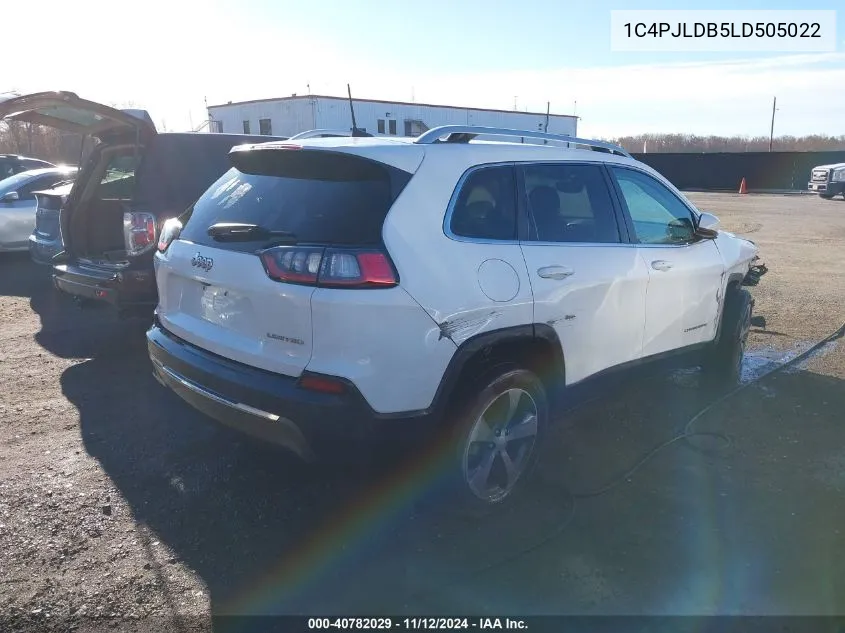 1C4PJLDB5LD505022 2020 Jeep Cherokee Limited Fwd