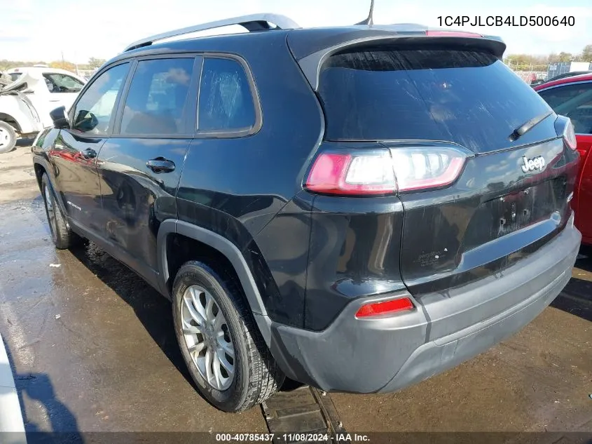 2020 Jeep Cherokee Latitude Fwd VIN: 1C4PJLCB4LD500640 Lot: 40785437