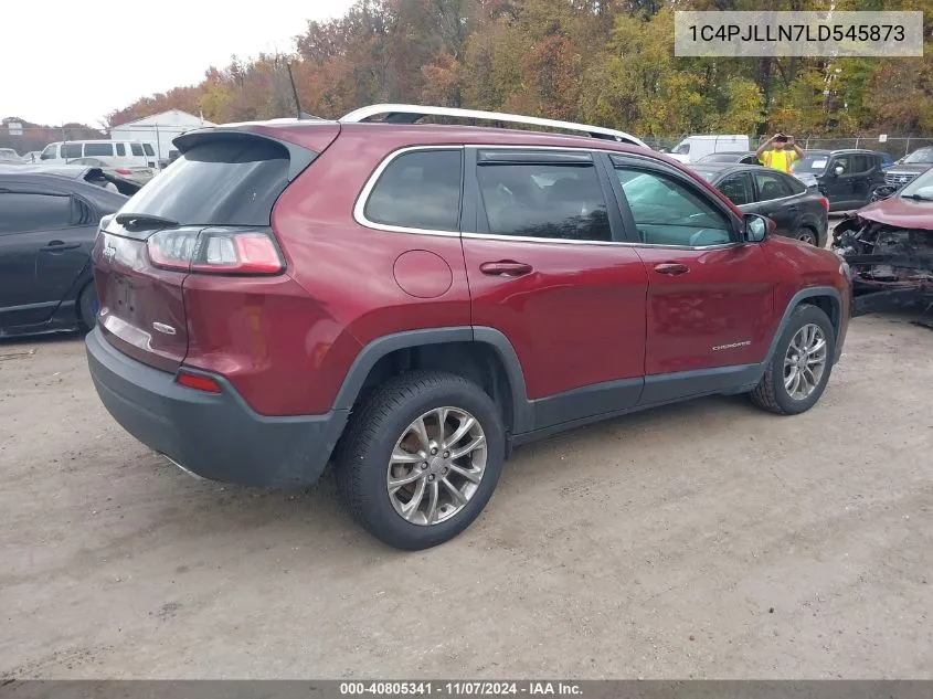 2020 Jeep Cherokee Latitude Plus Fwd VIN: 1C4PJLLN7LD545873 Lot: 40805341