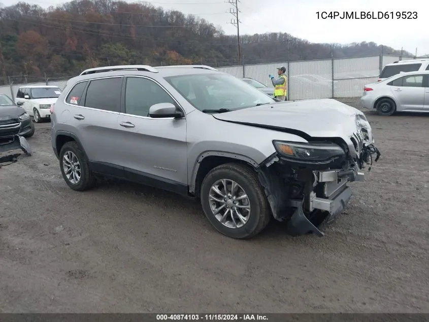 2020 Jeep Cherokee Latitude Plus 4X4 VIN: 1C4PJMLB6LD619523 Lot: 40874103