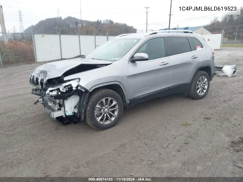 2020 Jeep Cherokee Latitude Plus 4X4 VIN: 1C4PJMLB6LD619523 Lot: 40874103