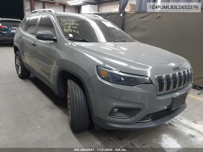 2020 Jeep Cherokee Latitude Plus 4X4 VIN: 1C4PJMLB3LD652379 Lot: 40926947