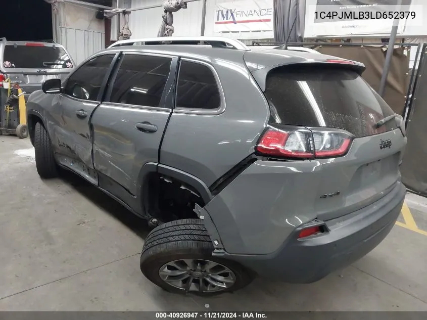 2020 Jeep Cherokee Latitude Plus 4X4 VIN: 1C4PJMLB3LD652379 Lot: 40926947