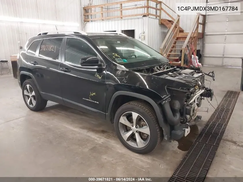 1C4PJMDX3MD167784 2021 Jeep Cherokee Limited 4X4