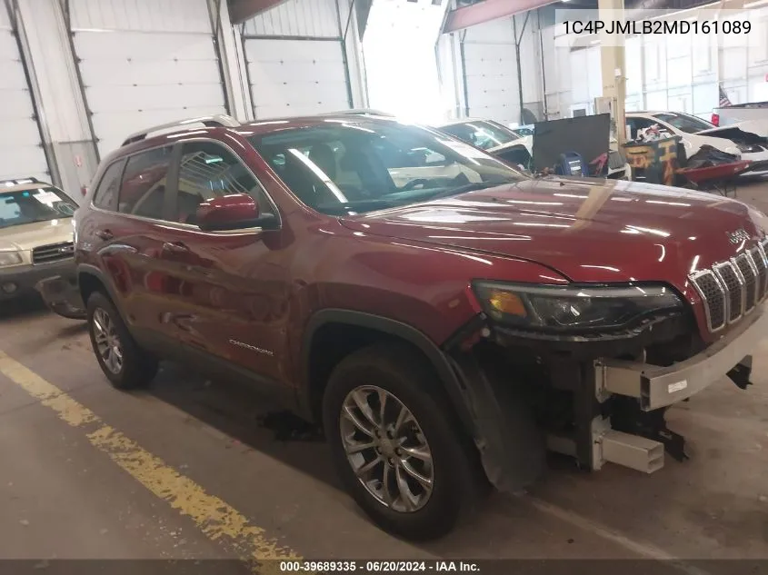 2021 Jeep Cherokee Latitude Plus 4X4 VIN: 1C4PJMLB2MD161089 Lot: 39689335