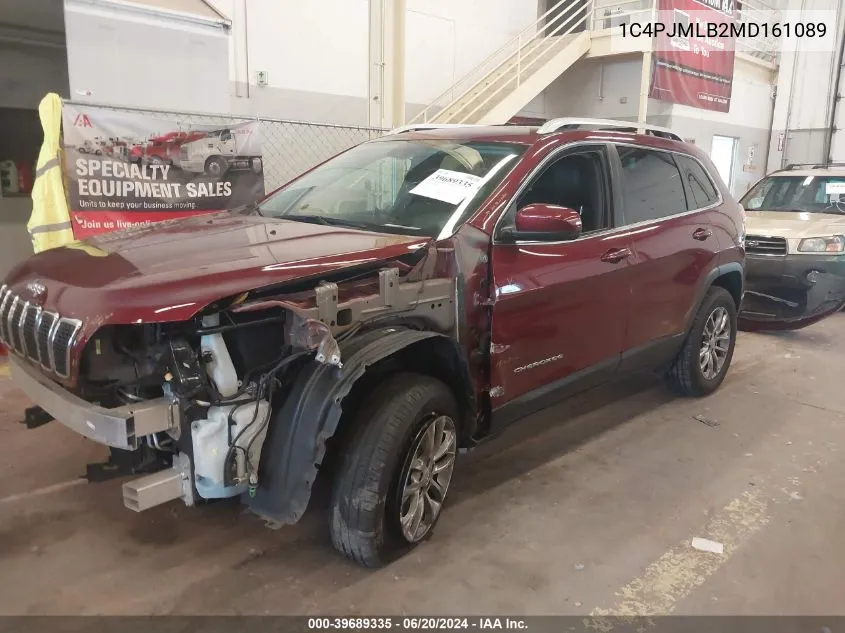 2021 Jeep Cherokee Latitude Plus 4X4 VIN: 1C4PJMLB2MD161089 Lot: 39689335