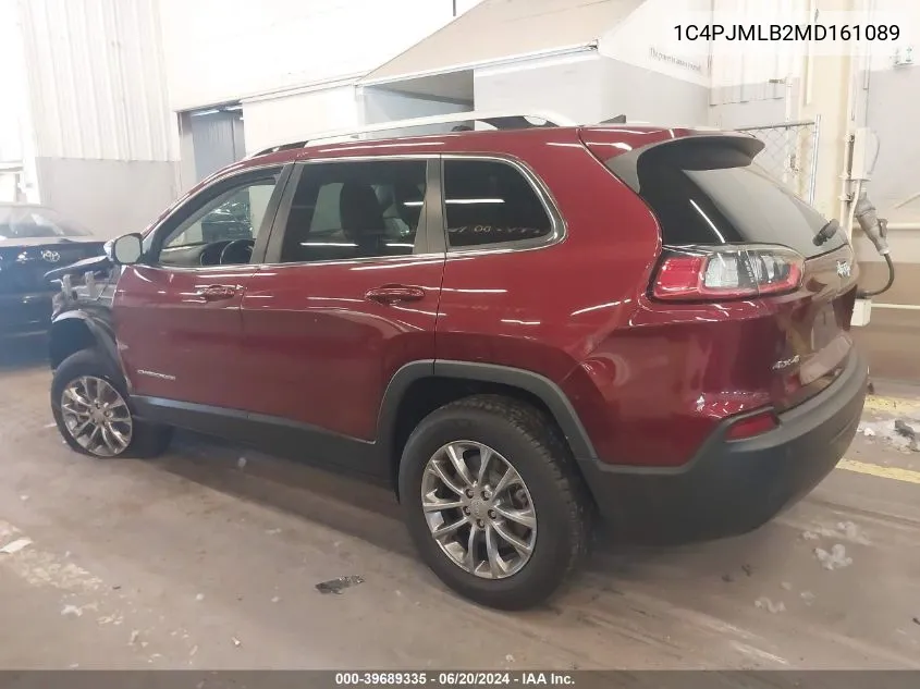 2021 Jeep Cherokee Latitude Plus 4X4 VIN: 1C4PJMLB2MD161089 Lot: 39689335