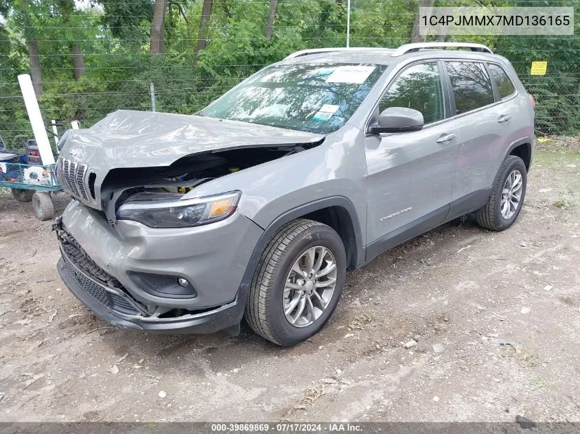 2021 Jeep Cherokee Latitude Lux 4X4 VIN: 1C4PJMMX7MD136165 Lot: 39869869