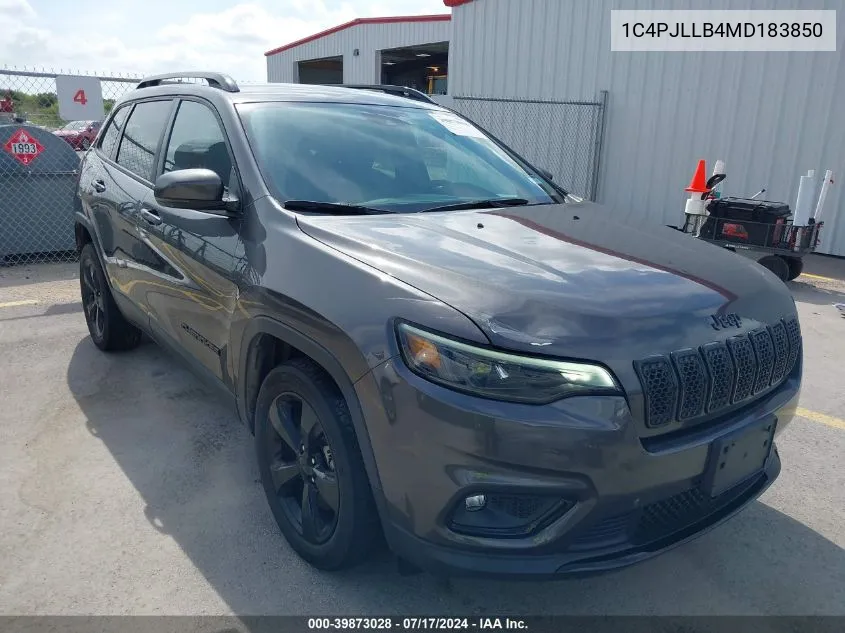 1C4PJLLB4MD183850 2021 Jeep Cherokee Altitude Fwd