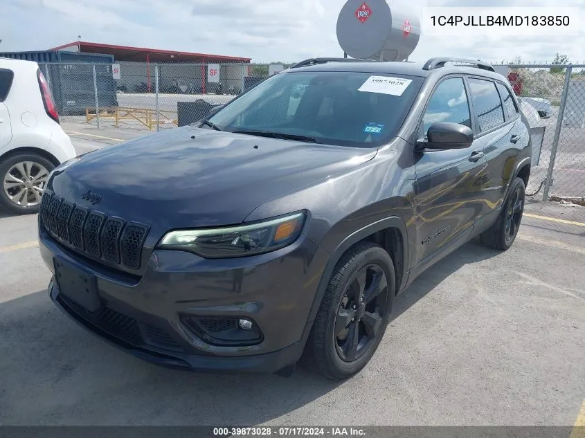 1C4PJLLB4MD183850 2021 Jeep Cherokee Altitude Fwd