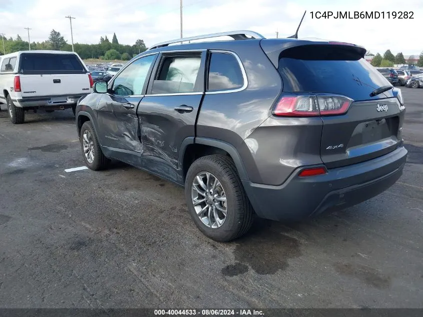 1C4PJMLB6MD119282 2021 Jeep Cherokee Latitude Plus 4X4