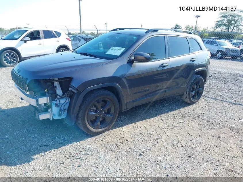 1C4PJLLB9MD144137 2021 Jeep Cherokee Altitude Fwd