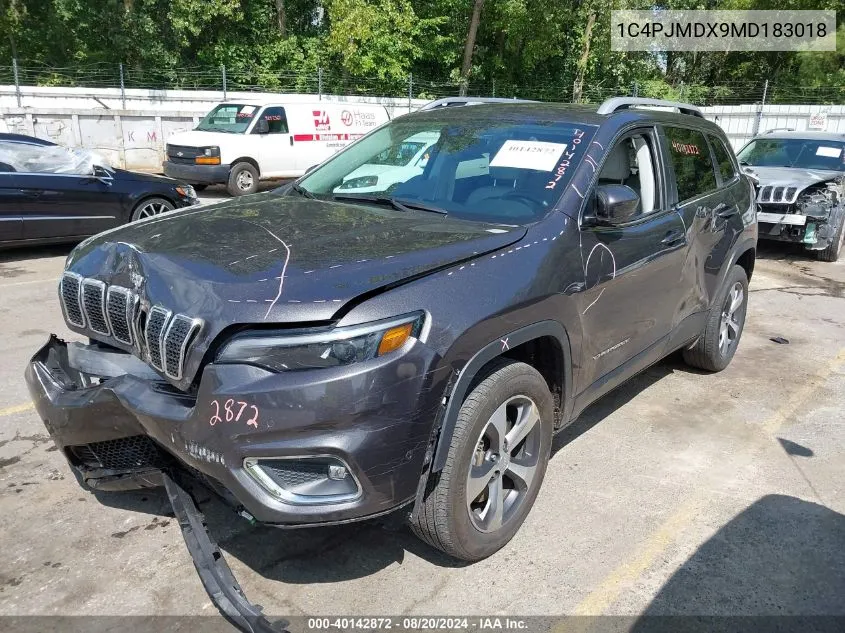 2021 Jeep Cherokee Limited 4X4 VIN: 1C4PJMDX9MD183018 Lot: 40142872