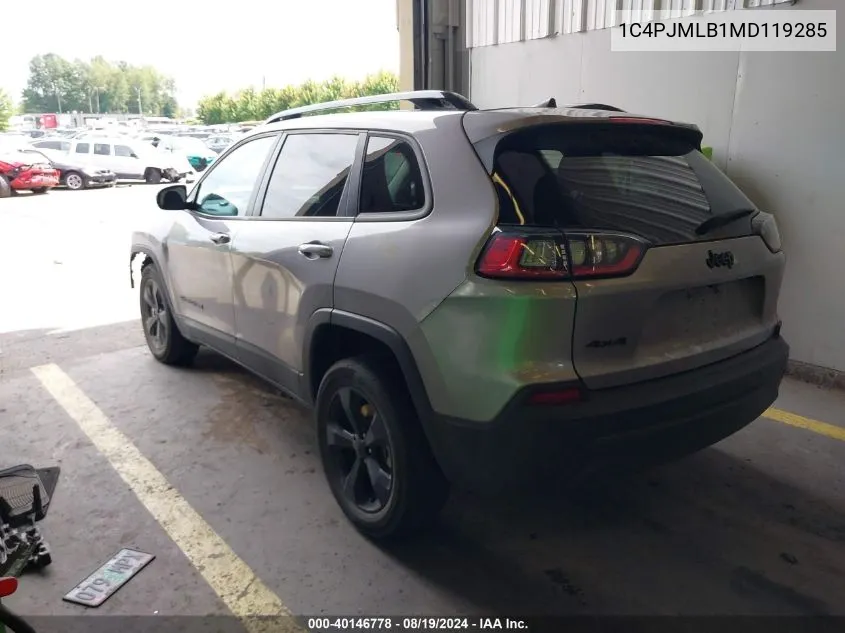 2021 Jeep Cherokee Altitude 4X4 VIN: 1C4PJMLB1MD119285 Lot: 40146778