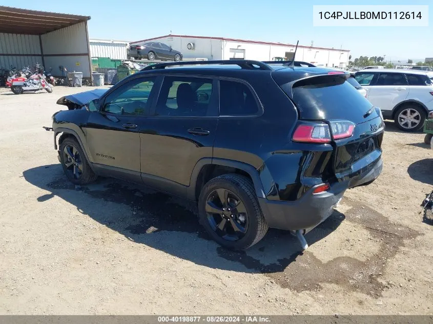 1C4PJLLB0MD112614 2021 Jeep Cherokee Altitude Fwd