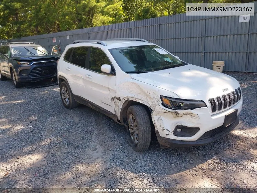 2021 Jeep Cherokee Latitude Lux 4X4 VIN: 1C4PJMMX9MD223467 Lot: 40247430