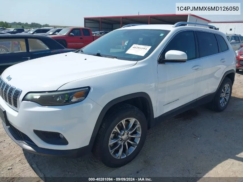 2021 Jeep Cherokee Latitude Lux 4X4 VIN: 1C4PJMMX6MD126050 Lot: 40281094