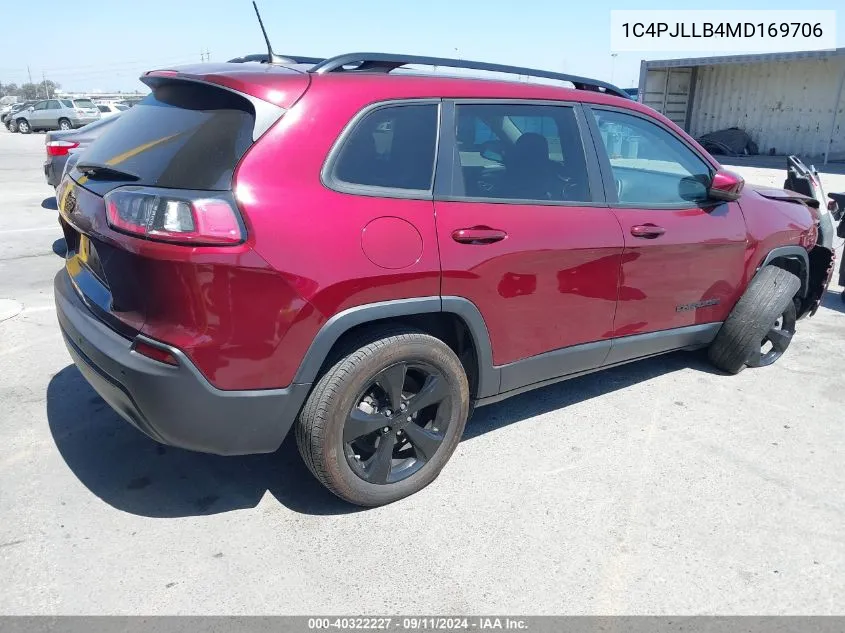 1C4PJLLB4MD169706 2021 Jeep Cherokee Latitude Plus