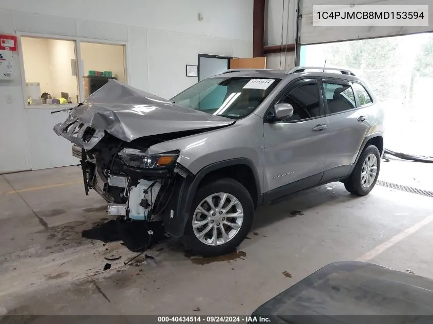 1C4PJMCB8MD153594 2021 Jeep Cherokee Latitude 4X4