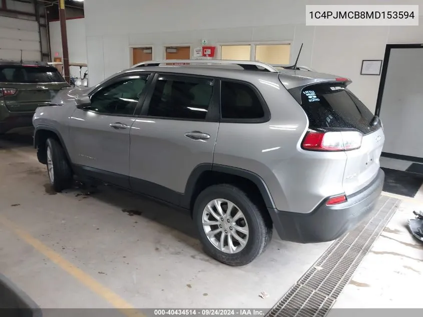 1C4PJMCB8MD153594 2021 Jeep Cherokee Latitude 4X4