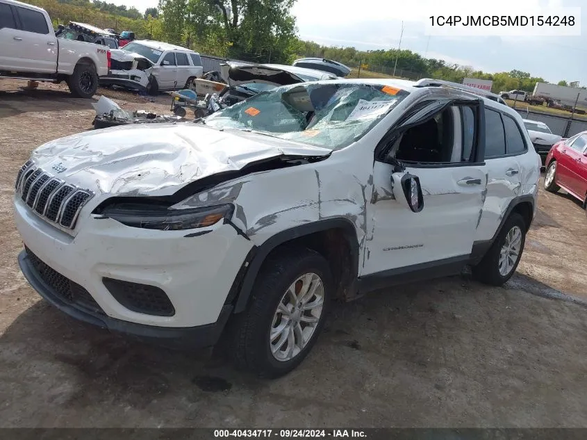 1C4PJMCB5MD154248 2021 Jeep Cherokee Latitude 4X4