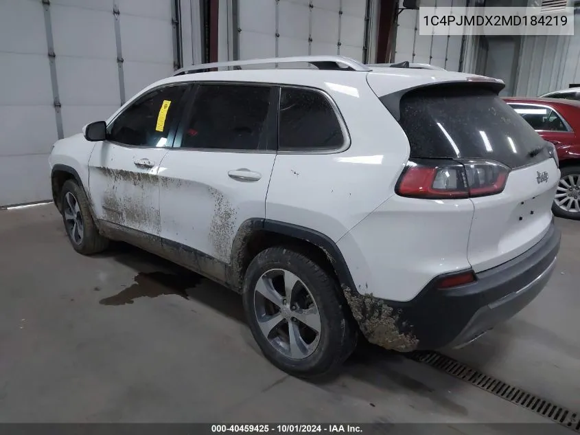 1C4PJMDX2MD184219 2021 Jeep Cherokee Limited