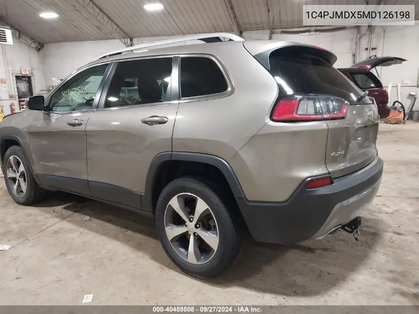 2021 Jeep Cherokee Limited 4X4 VIN: 1C4PJMDX5MD126198 Lot: 40459508