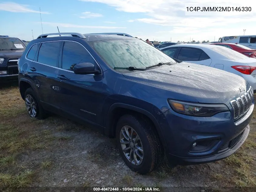 2021 Jeep Cherokee Latitude Lux 4X4 VIN: 1C4PJMMX2MD146330 Lot: 40472448