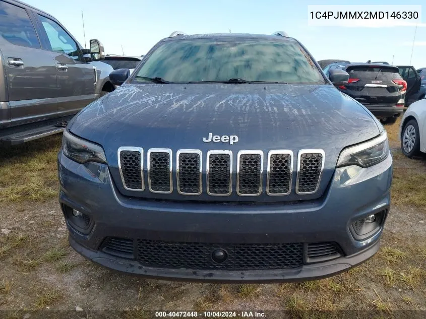 2021 Jeep Cherokee Latitude Lux 4X4 VIN: 1C4PJMMX2MD146330 Lot: 40472448