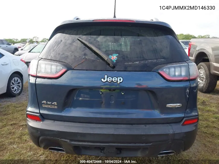 2021 Jeep Cherokee Latitude Lux 4X4 VIN: 1C4PJMMX2MD146330 Lot: 40472448