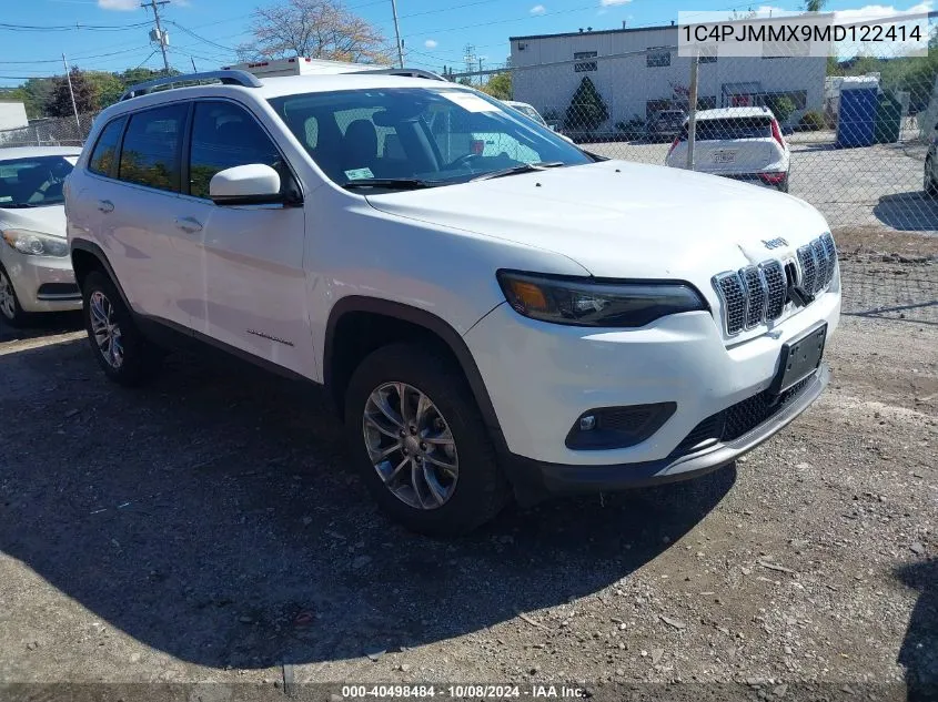 2021 Jeep Cherokee Latitude Lux 4X4 VIN: 1C4PJMMX9MD122414 Lot: 40498484