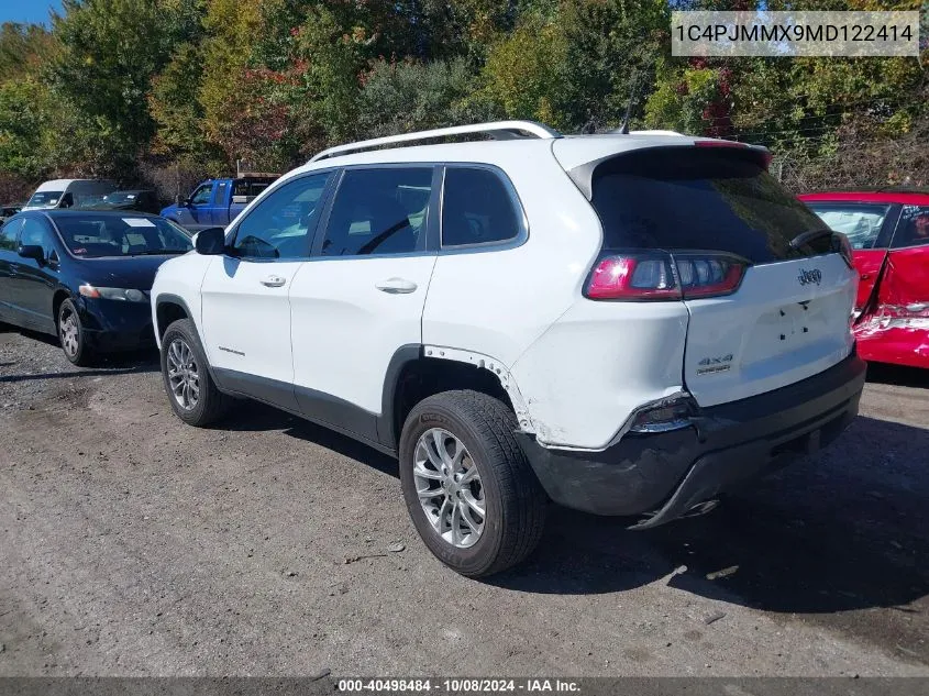 2021 Jeep Cherokee Latitude Lux 4X4 VIN: 1C4PJMMX9MD122414 Lot: 40498484