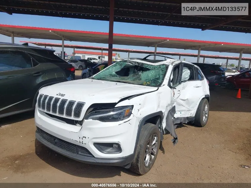 2021 Jeep Cherokee Latitude Lux 4X4 VIN: 1C4PJMMX4MD133577 Lot: 40576556