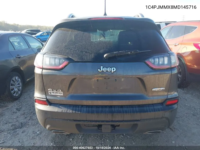 2021 Jeep Cherokee Latitude Lux 4X4 VIN: 1C4PJMMX8MD145716 Lot: 40627653