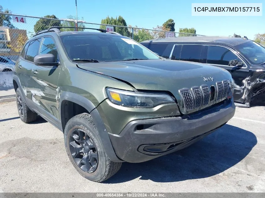 1C4PJMBX7MD157715 2021 Jeep Cherokee Trailhawk 4X4