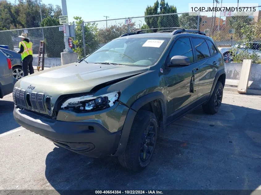 1C4PJMBX7MD157715 2021 Jeep Cherokee Trailhawk 4X4