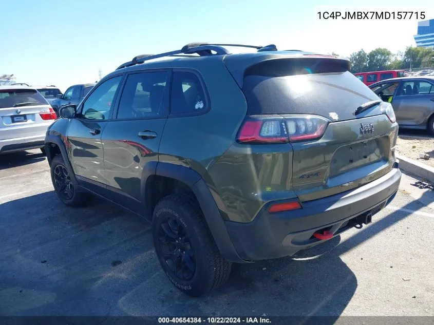 1C4PJMBX7MD157715 2021 Jeep Cherokee Trailhawk 4X4