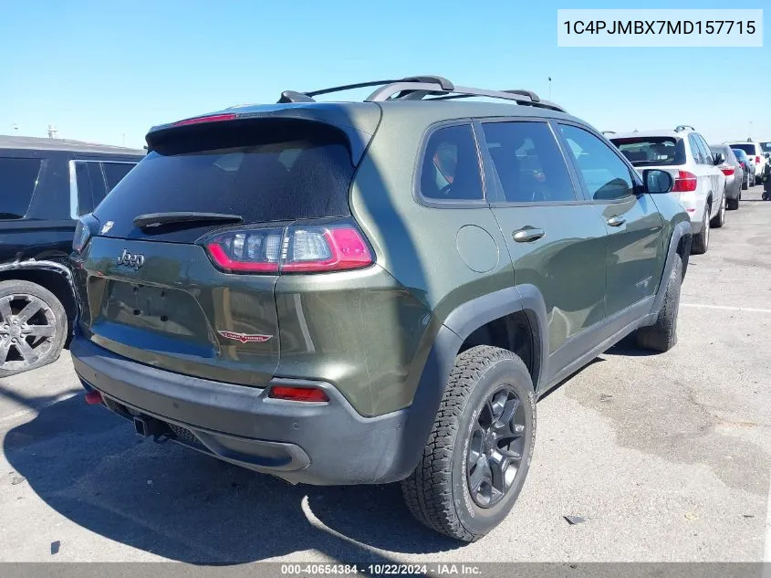 1C4PJMBX7MD157715 2021 Jeep Cherokee Trailhawk 4X4