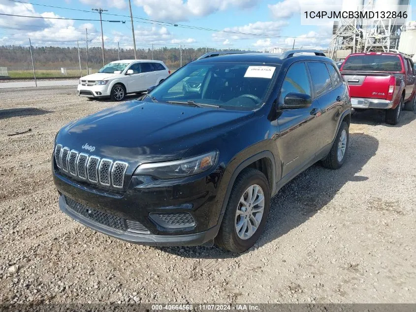 2021 Jeep Cherokee Latitude 4X4 VIN: 1C4PJMCB3MD132846 Lot: 40664568