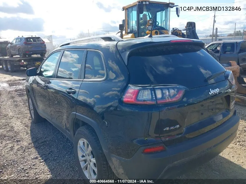 2021 Jeep Cherokee Latitude 4X4 VIN: 1C4PJMCB3MD132846 Lot: 40664568