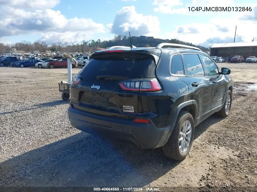 2021 Jeep Cherokee Latitude 4X4 VIN: 1C4PJMCB3MD132846 Lot: 40664568