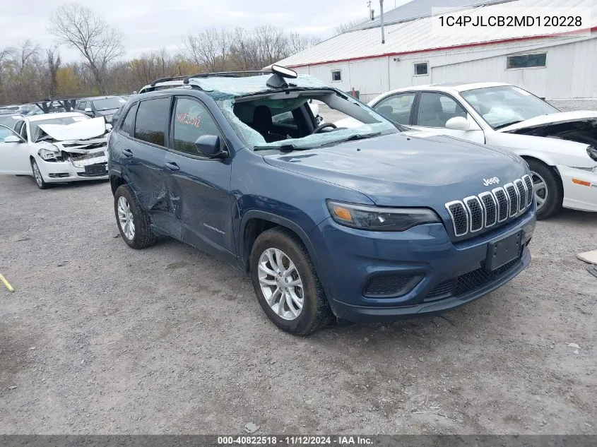 1C4PJLCB2MD120228 2021 Jeep Cherokee Latitude Fwd