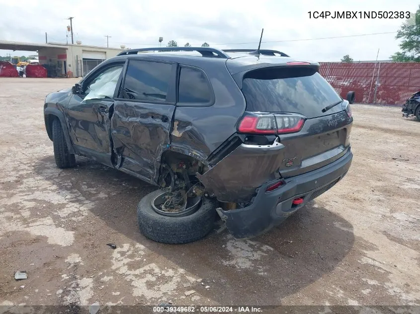 2022 Jeep Cherokee Trailhawk 4X4 VIN: 1C4PJMBX1ND502383 Lot: 39349682