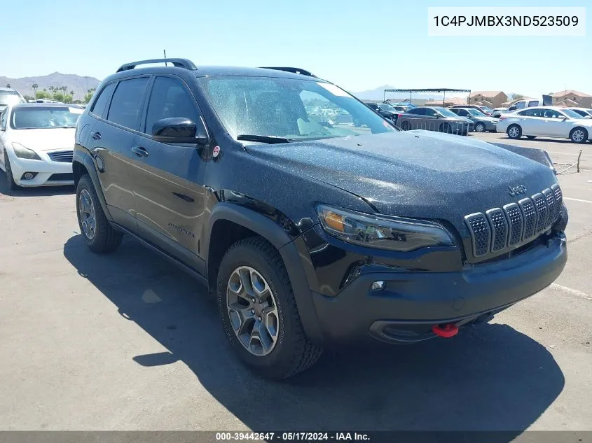 2022 Jeep Cherokee Trailhawk 4X4 VIN: 1C4PJMBX3ND523509 Lot: 39442647