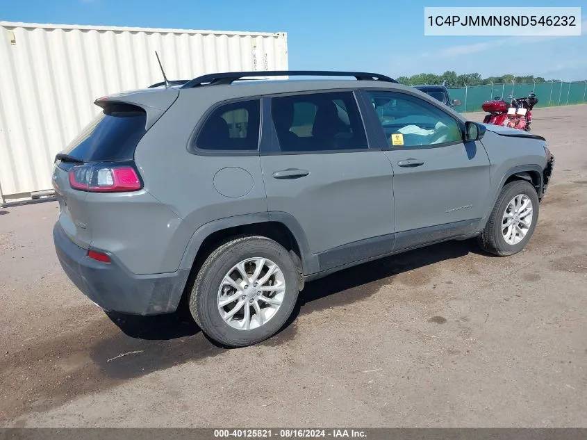 1C4PJMMN8ND546232 2022 Jeep Cherokee Latitude Lux 4X4