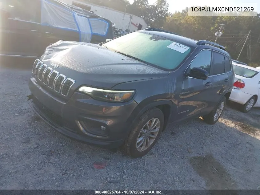 2022 Jeep Cherokee Latitude Lux VIN: 1C4PJLMX0ND521269 Lot: 40525704