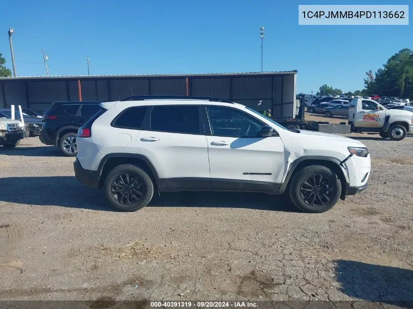 2023 Jeep Cherokee Altitude Lux 4X4 VIN: 1C4PJMMB4PD113662 Lot: 40391319