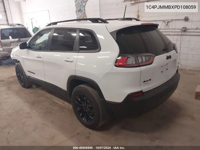 2023 Jeep Cherokee Altitude Lux VIN: 1C4PJMMBXPD108059 Lot: 40508895