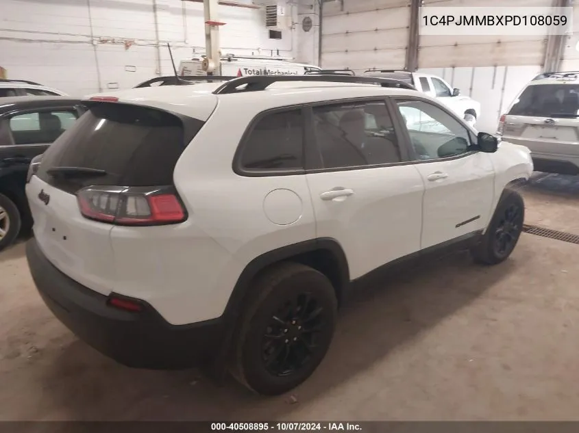 2023 Jeep Cherokee Altitude Lux VIN: 1C4PJMMBXPD108059 Lot: 40508895